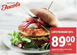 Jacobs Lofotburger 86% tilbud