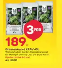 Byggmax Grønnsaksjord krav tilbud
