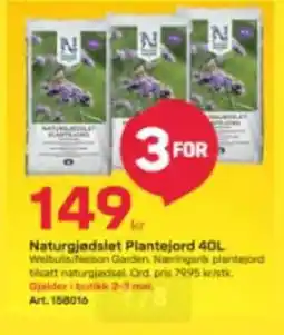 Byggmax Naturgjødslet plantejord tilbud
