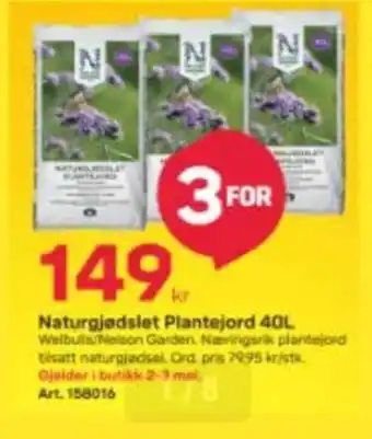 Byggmax Naturgjødslet plantejord tilbud