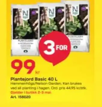 Byggmax Plantejord basic tilbud