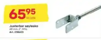 Byggmax Justerbar soylesko tilbud