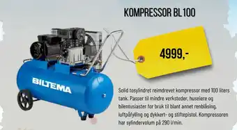 Biltema Kompressor bl 100 tilbud