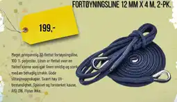 Biltema Fortøyningsline 12 mm x 4 m, 2-pk. tilbud
