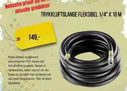 Biltema Trykkluftslange fleksibel 1/4" x 10 m tilbud