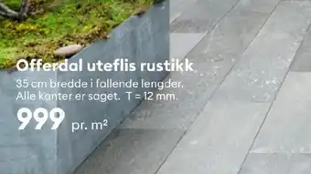Modena Fliser Offerdal uteflis rustikk tilbud