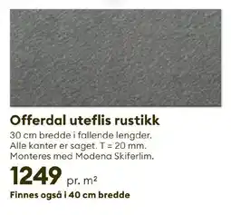 Modena Fliser Offerdal uteflis rustikk tilbud