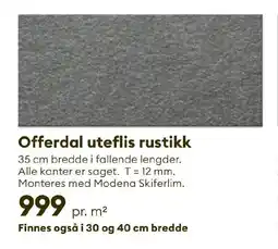Modena Fliser Offerdal uteflis rustikk tilbud