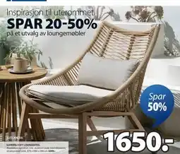 JYSK GAMMELTOFT LOUNGESTOL tilbud