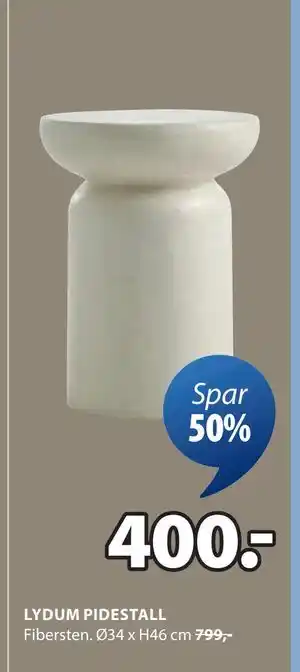 JYSK LYDUM PIDESTALL tilbud