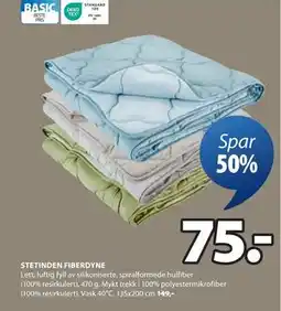JYSK STETINDEN FIBERDYNE tilbud