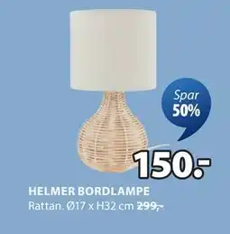JYSK HELMER BORDLAMPE tilbud