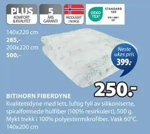 JYSK BITIHORN FIBERDYNE tilbud