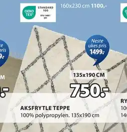 JYSK AKSFRYTLE TEPPE tilbud