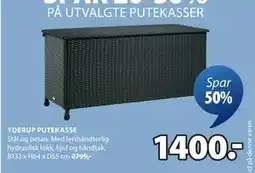 JYSK YDERUP PUTEKASSE tilbud