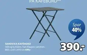 JYSK SANDVIKA KAFÉBORD tilbud