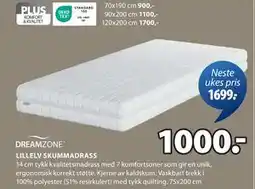 JYSK LILLELV SKUMMADRASS tilbud