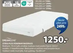 JYSK STRIA PS25 VENDBAR MADRASS tilbud