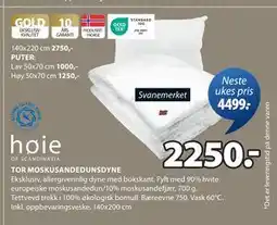 JYSK TOR MOSKUSANDEDUNSDYNE tilbud