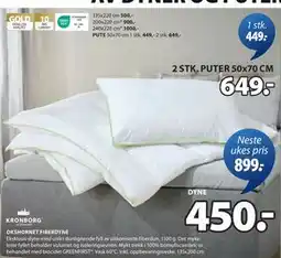 JYSK PUTER 50x70 CM tilbud