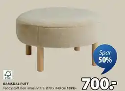 JYSK RAMSDAL PUFF tilbud
