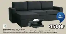 JYSK MARSLEV SOVESOFA MED SJESELONG tilbud