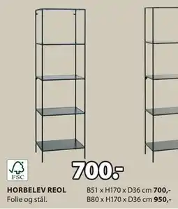 JYSK HORBELEV REOL tilbud