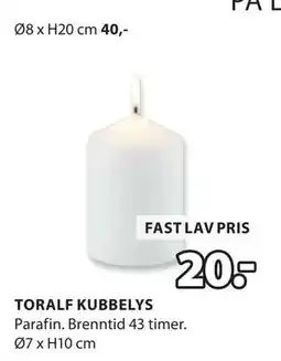 JYSK TORALF KUBBELYS tilbud