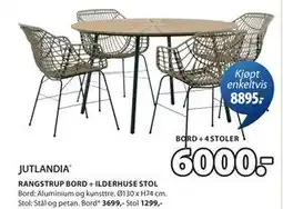 JYSK RANGSTRUP BORD + ILDERHUSE STOL tilbud