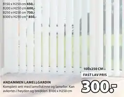 JYSK ANDAMMEN LAMELLGARDIN tilbud