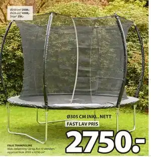 JYSK FALK TRAMPOLINE tilbud