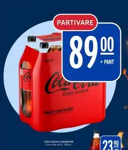 Rema 1000 COCA-COLA U/ SUKKER 6PK tilbud