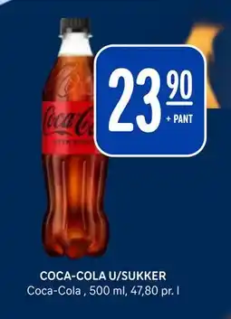 Rema 1000 COCA-COLA U/SUKKER tilbud