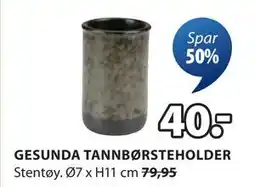JYSK GESUNDA TANNBØRSTEHOLDER tilbud