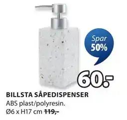 JYSK BILLSTA SÅPEDISPENSER tilbud
