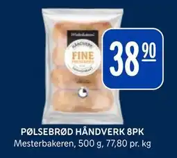 Rema 1000 PØLSEBRØD HÅNDVERK 8PK tilbud