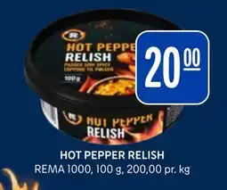 Rema 1000 HOT PEPPER RELISH tilbud