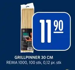 Rema 1000 GRILLPINNER 30 CM tilbud