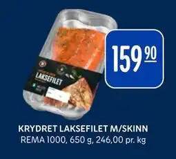 Rema 1000 KRYDRET LAKSEFILET M/SKINN tilbud