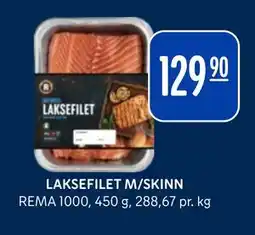 Rema 1000 LAKSEFILET M/SKINN tilbud