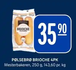 Rema 1000 PØLSEBRØ BRIOCHE 4PK tilbud