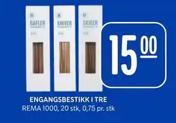 Rema 1000 ENGANGSBESTIKK I TRE tilbud