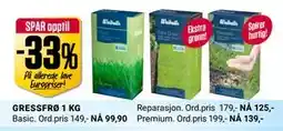 Europris GRESSFRØ 1 KG tilbud