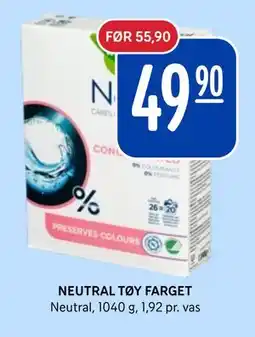 Rema 1000 NEUTRAL TØY FARGET tilbud
