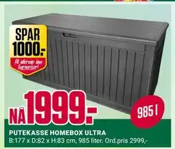 Europris PUTEKASSE HOMEBOX ULTRA tilbud