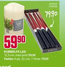 Europris KUBBELYS LED tilbud