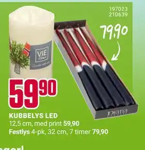 Europris KUBBELYS LED tilbud