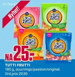 Europris TUTTI FRUTTI tilbud