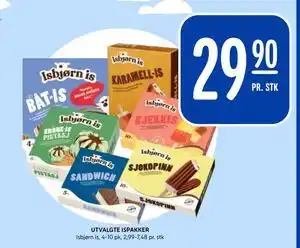 Rema 1000 UTVALGTE ISPAKKER tilbud