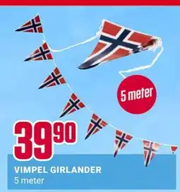 Europris VIMPEL GIRLANDER tilbud